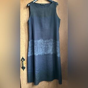 100% Linen summer midi dress